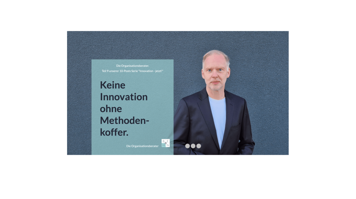 Keine Innovation ohne Methodenkoffer.