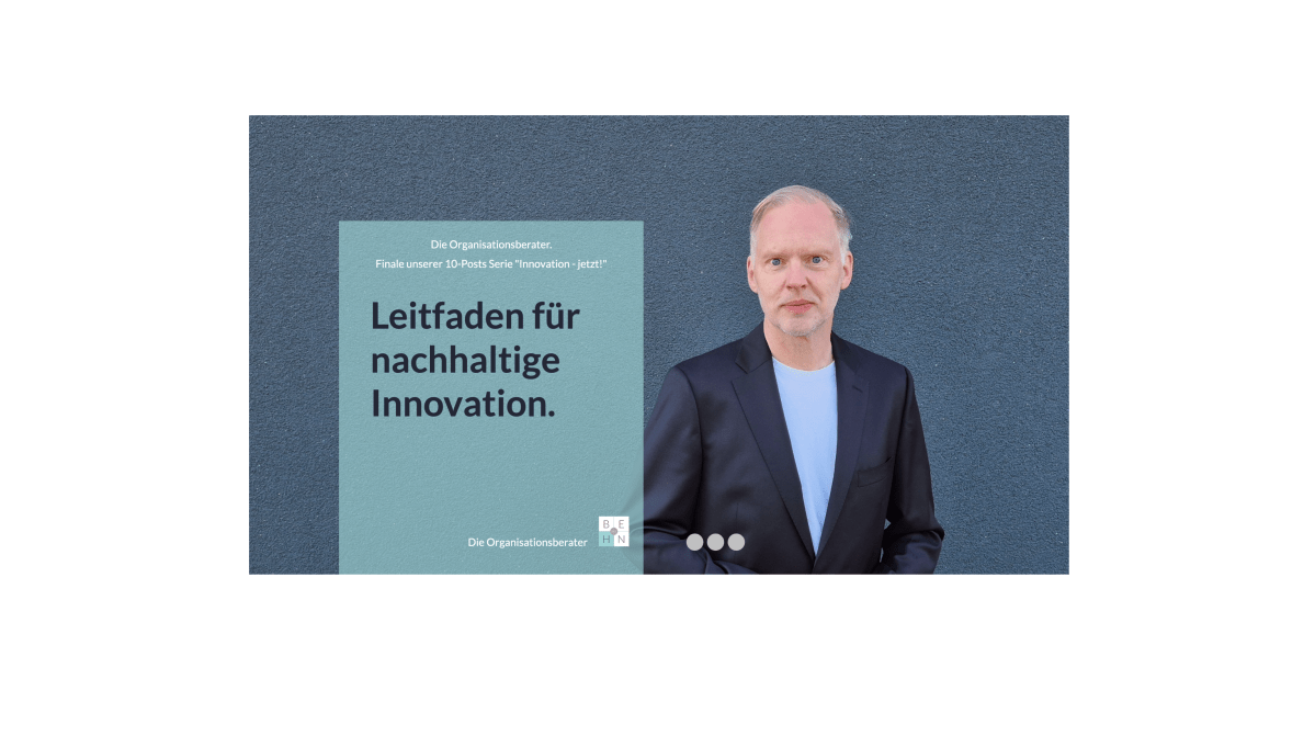 Innovation – jetzt! Leitfaden für nachhaltige Innovation.